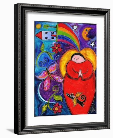 Big Diva Angel Wish-Wyanne-Framed Giclee Print