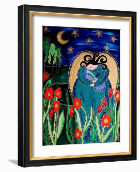 Big Diva Angel with Bird-Wyanne-Framed Giclee Print