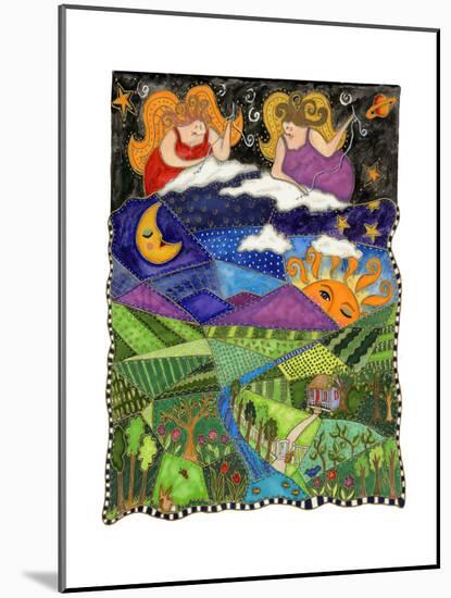 Big Diva Angels Quilting Our World-Wyanne-Mounted Giclee Print