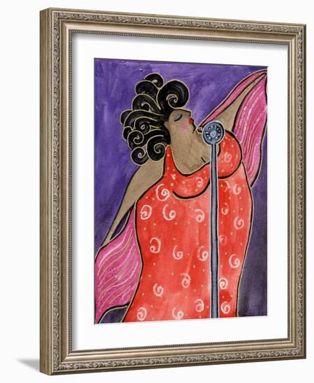 Big Diva Blues Singer-Wyanne-Framed Giclee Print