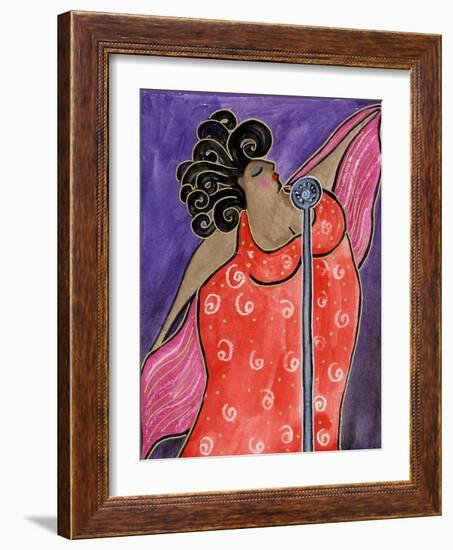 Big Diva Blues Singer-Wyanne-Framed Giclee Print