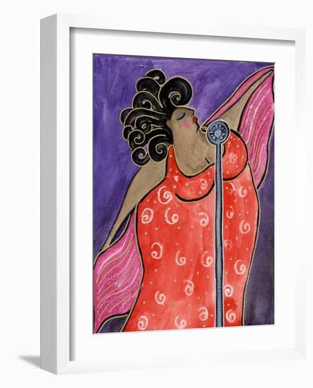 Big Diva Blues Singer-Wyanne-Framed Giclee Print