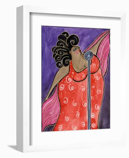 Big Diva Blues Singer-Wyanne-Framed Giclee Print