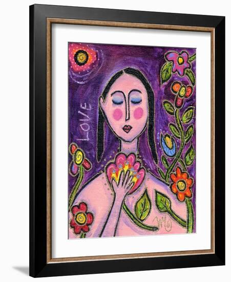 Big Diva Flower Goddess-Wyanne-Framed Giclee Print