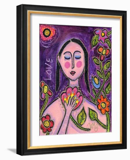 Big Diva Flower Goddess-Wyanne-Framed Giclee Print