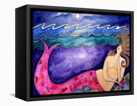 Big Diva Keeper of the Shells Mermaid-Wyanne-Framed Premier Image Canvas