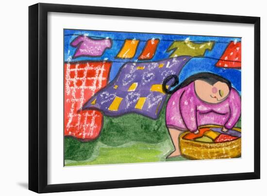 Big Diva Laundry Day-Wyanne-Framed Giclee Print