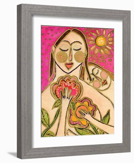 Big Diva Love's Secret Flowers-Wyanne-Framed Giclee Print