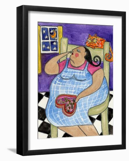 Big Diva Loves Chocolates-Wyanne-Framed Giclee Print