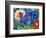 Big Diva Mermaid and Seahorse-Wyanne-Framed Giclee Print