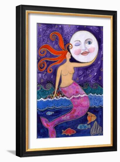 Big Diva Mermaid Moon Lover-Wyanne-Framed Giclee Print