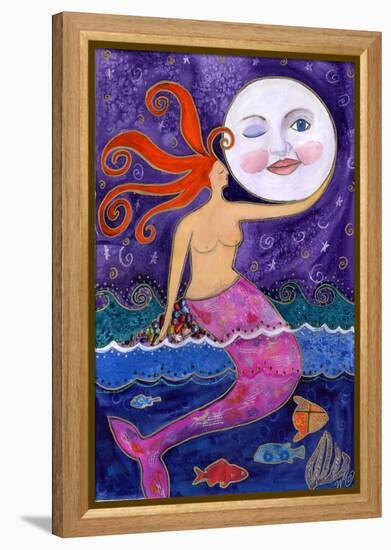 Big Diva Mermaid Moon Lover-Wyanne-Framed Premier Image Canvas