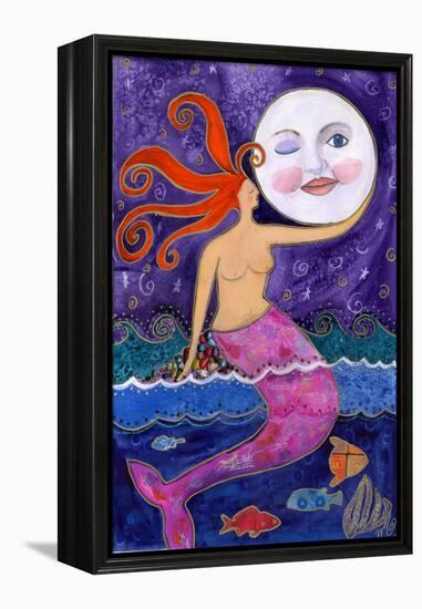 Big Diva Mermaid Moon Lover-Wyanne-Framed Premier Image Canvas