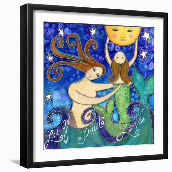 Big Diva Mermaid Mother's Love-Wyanne-Framed Giclee Print