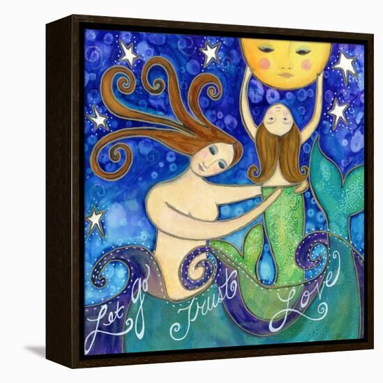 Big Diva Mermaid Mother's Love-Wyanne-Framed Premier Image Canvas