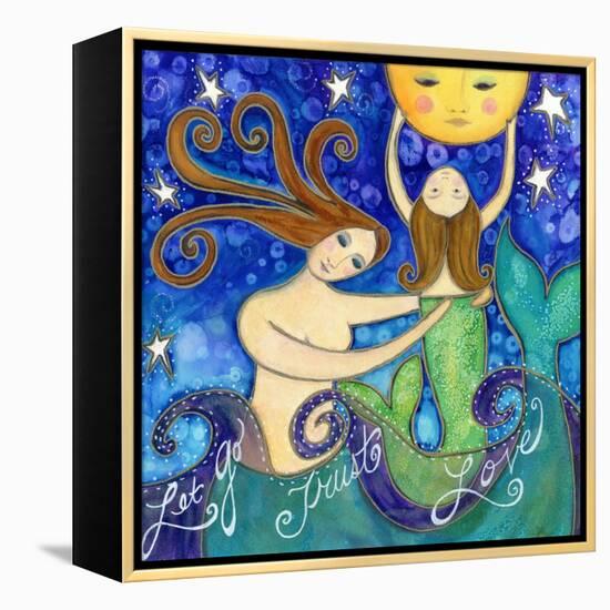 Big Diva Mermaid Mother's Love-Wyanne-Framed Premier Image Canvas