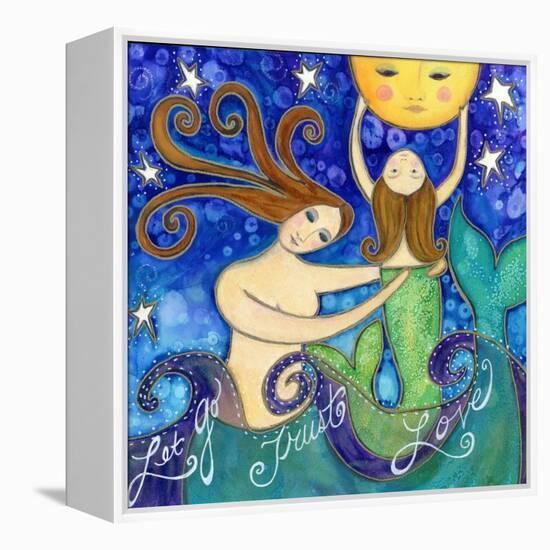 Big Diva Mermaid Mother's Love-Wyanne-Framed Premier Image Canvas