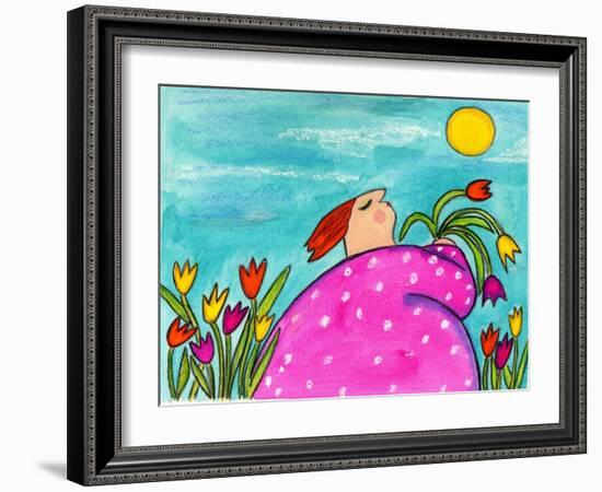 Big Diva My Tulips-Wyanne-Framed Giclee Print