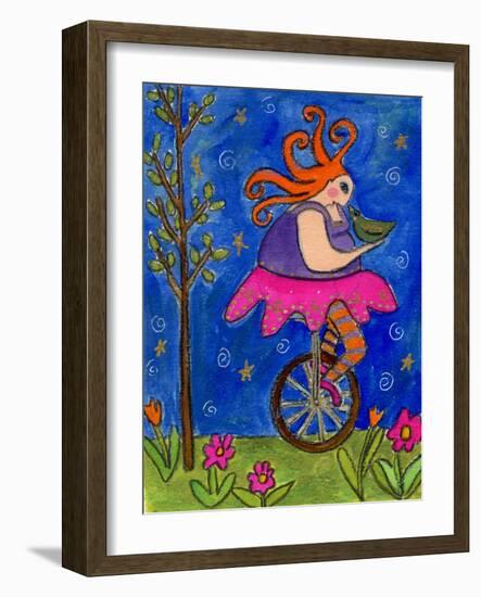 Big Diva Unicycle-Wyanne-Framed Giclee Print