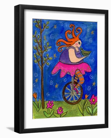 Big Diva Unicycle-Wyanne-Framed Giclee Print