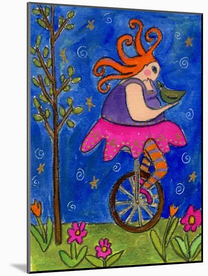 Big Diva Unicycle-Wyanne-Mounted Giclee Print