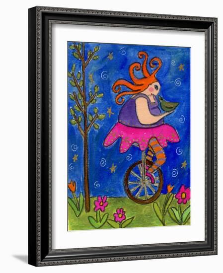 Big Diva Unicycle-Wyanne-Framed Giclee Print