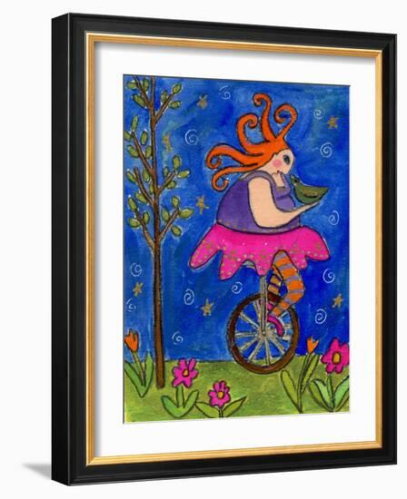 Big Diva Unicycle-Wyanne-Framed Giclee Print