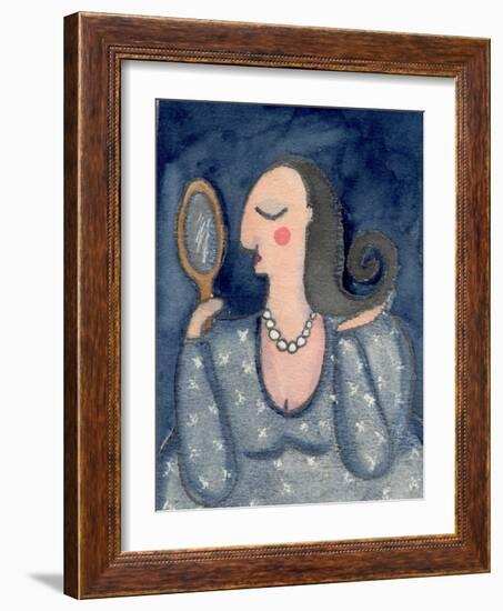 Big Diva with Mirror-Wyanne-Framed Giclee Print