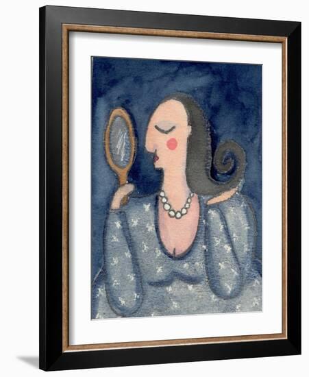 Big Diva with Mirror-Wyanne-Framed Giclee Print