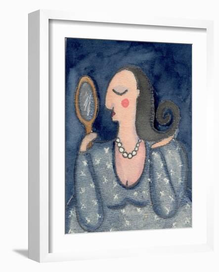 Big Diva with Mirror-Wyanne-Framed Giclee Print