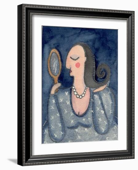 Big Diva with Mirror-Wyanne-Framed Giclee Print