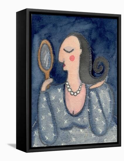 Big Diva with Mirror-Wyanne-Framed Premier Image Canvas