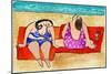 Big Divas Lounging on the Beach-Wyanne-Mounted Giclee Print
