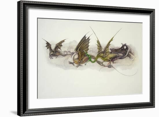 Big Dragons Eat Little Dragons, 1979-Wayne Anderson-Framed Giclee Print