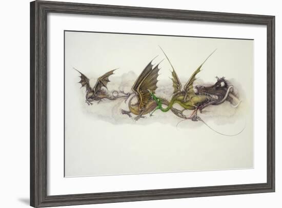 Big Dragons Eat Little Dragons, 1979-Wayne Anderson-Framed Giclee Print