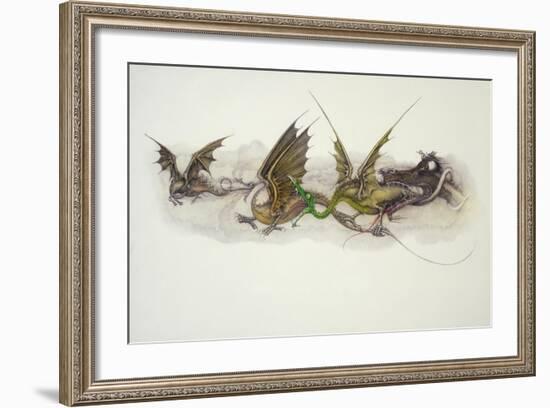 Big Dragons Eat Little Dragons, 1979-Wayne Anderson-Framed Giclee Print