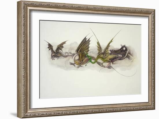 Big Dragons Eat Little Dragons, 1979-Wayne Anderson-Framed Giclee Print