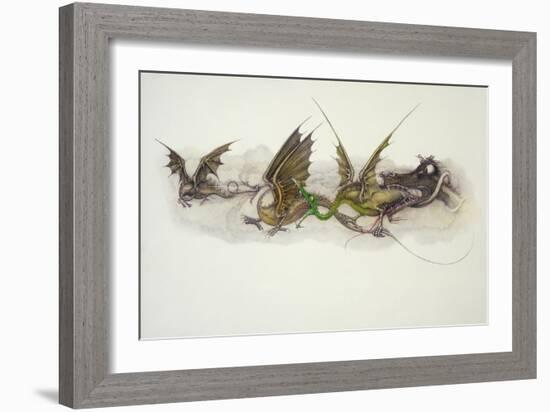 Big Dragons Eat Little Dragons, 1979-Wayne Anderson-Framed Giclee Print