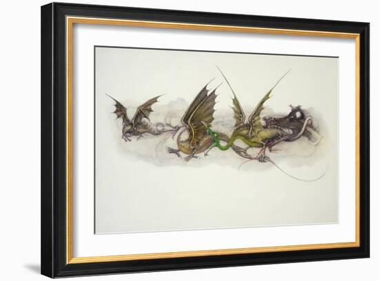 Big Dragons Eat Little Dragons, 1979-Wayne Anderson-Framed Giclee Print