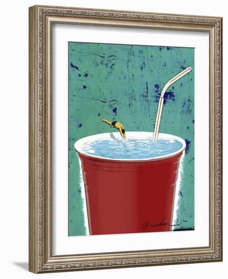 Big Drink-Anthony Freda-Framed Giclee Print