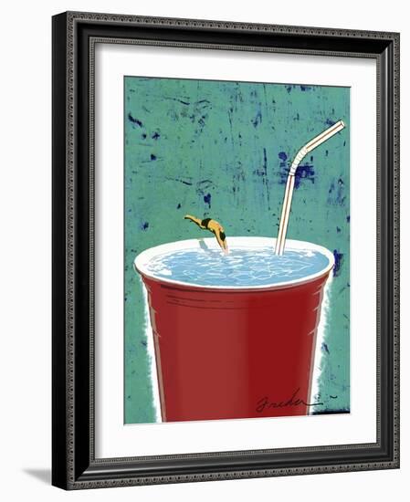 Big Drink-Anthony Freda-Framed Giclee Print