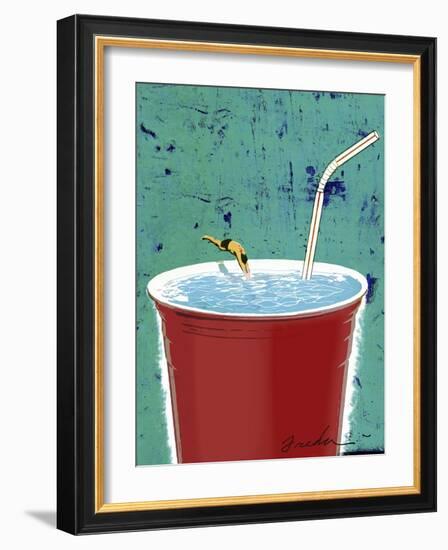 Big Drink-Anthony Freda-Framed Giclee Print