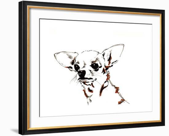 Big Ears the Chihuahua, 2012-Jo Chambers-Framed Giclee Print