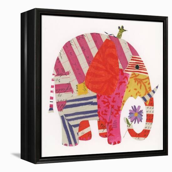 Big Elephant,Little Mouse, 2014,collage-Sarah Battle-Framed Premier Image Canvas