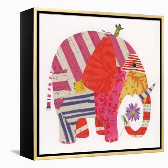 Big Elephant,Little Mouse, 2014,collage-Sarah Battle-Framed Premier Image Canvas