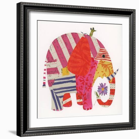 Big Elephant,Little Mouse, 2014,collage-Sarah Battle-Framed Giclee Print