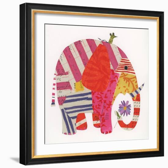 Big Elephant,Little Mouse, 2014,collage-Sarah Battle-Framed Giclee Print