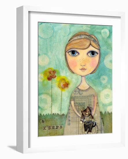 Big Eyed Girl 4 Keeps-Wyanne-Framed Giclee Print