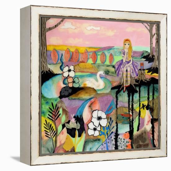 Big Eyed Girl a World Her Qwn-Wyanne-Framed Premier Image Canvas