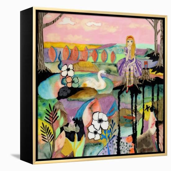 Big Eyed Girl a World Her Qwn-Wyanne-Framed Premier Image Canvas